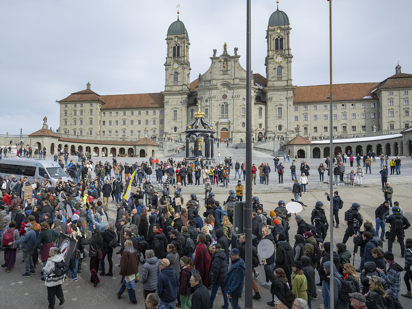 Booing for rally against Alice Weidel in Einsiedeln SZ