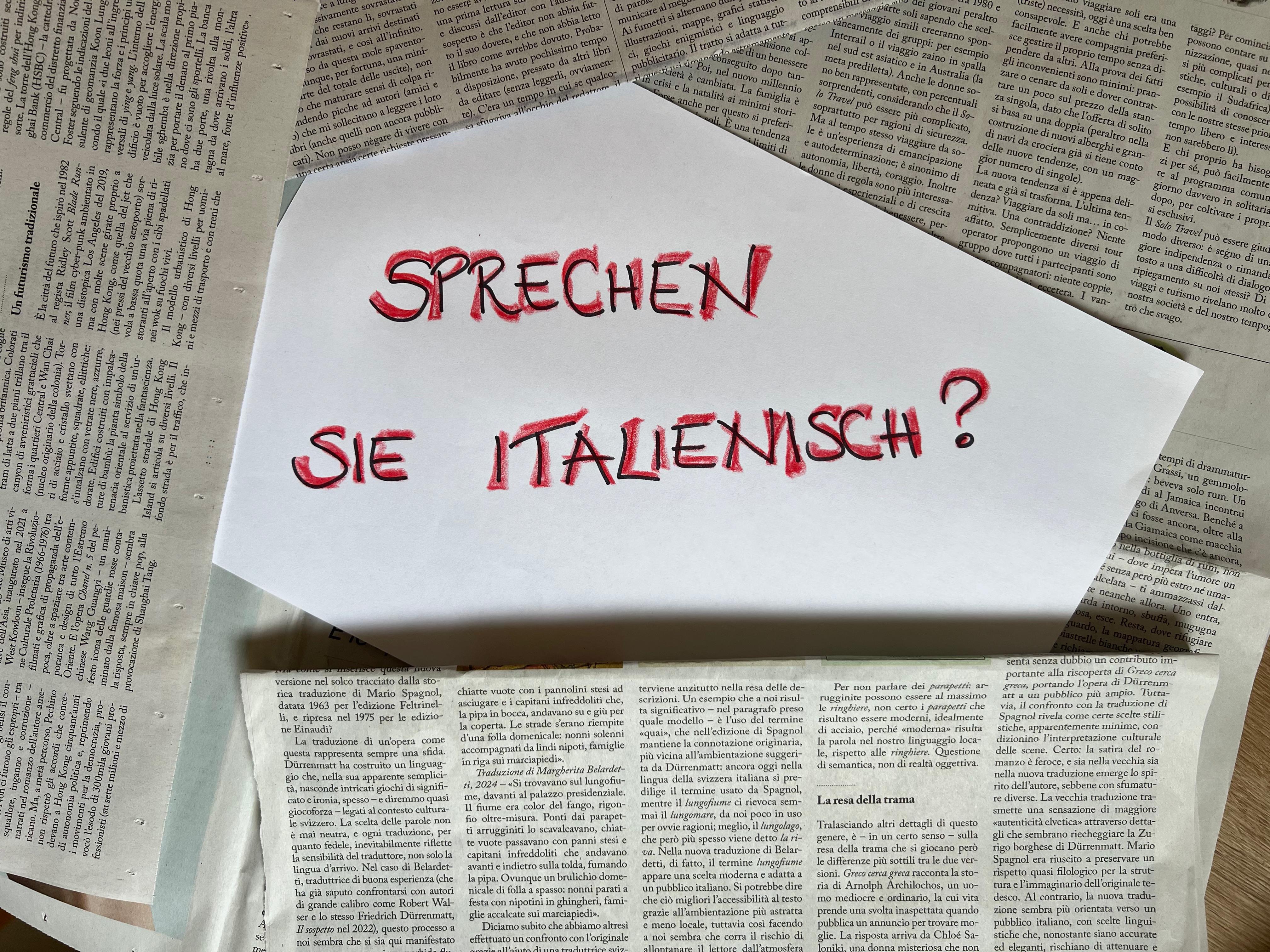 sprechen sie italienisch?