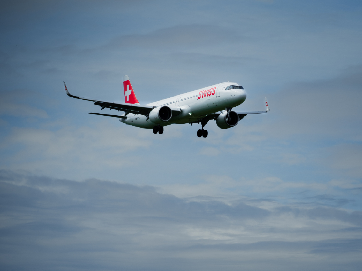 aereo swiss in volo