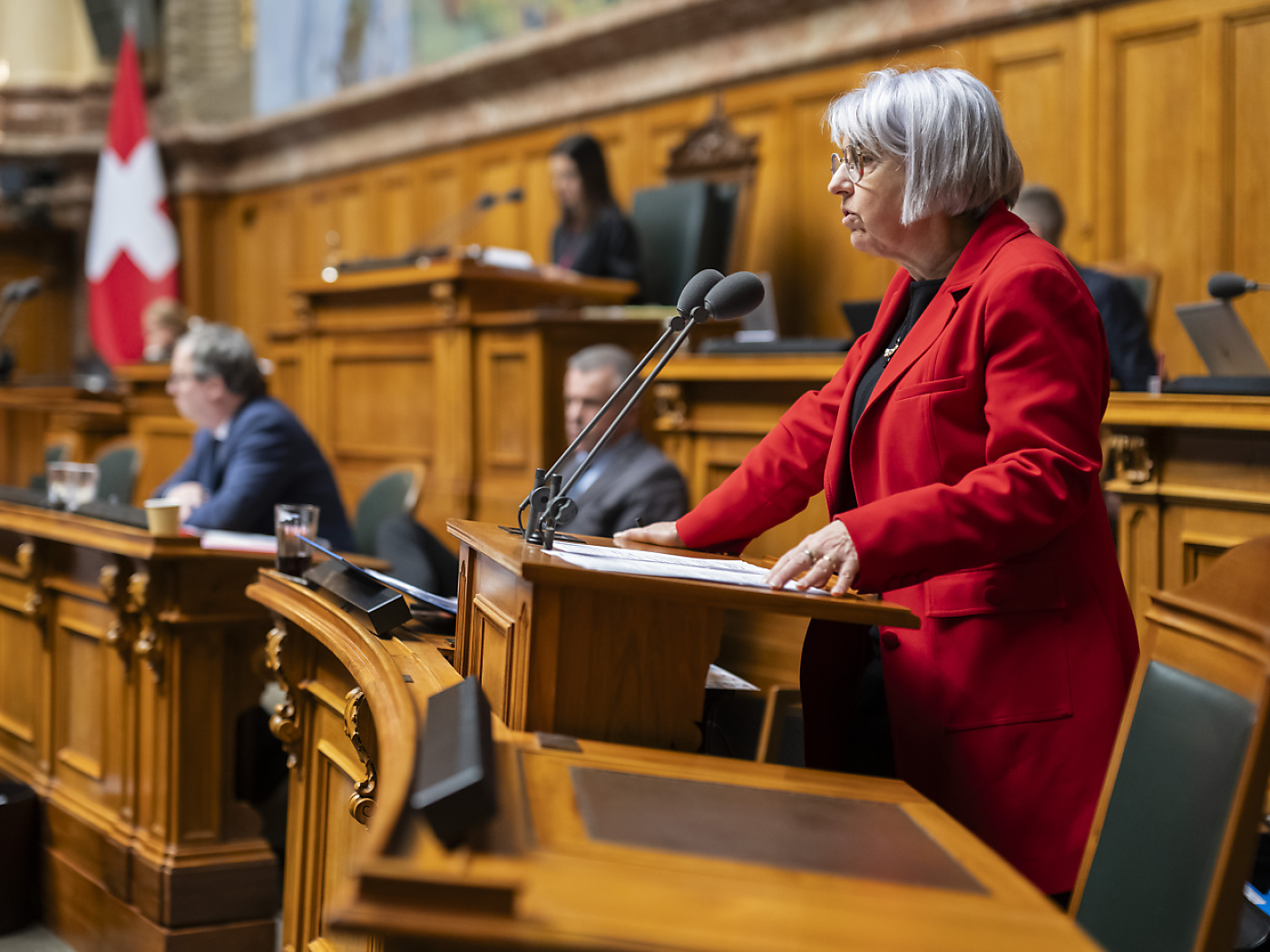 La consigliera federale Elisabeth Baume-Schneider.