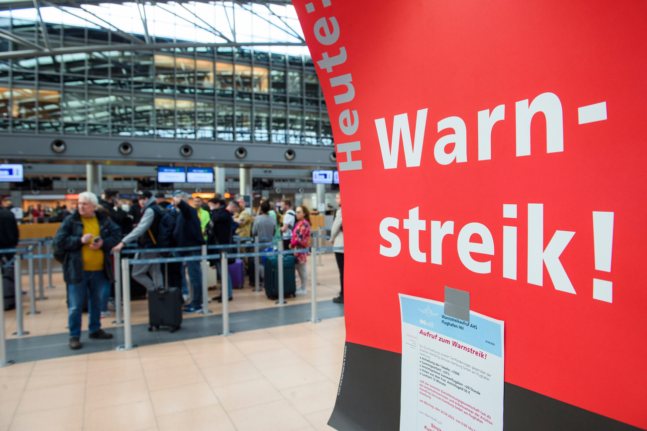 Flights have been cancelled at Hamburg airport