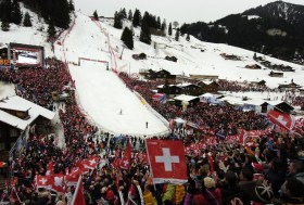 Ski-Massen in Adelboden