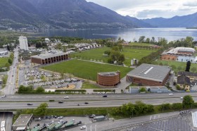 Vue aérienne du Centre fédéral des sports de la jeunesse dans le canton du Tessin