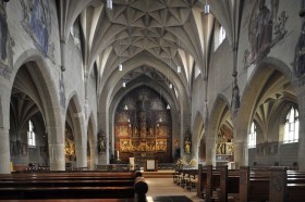 Heiliggeistkirche in Basel, Schweiz.