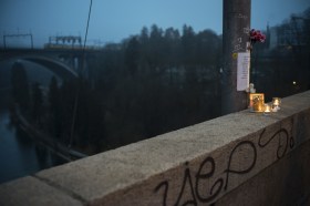 candles on bridge